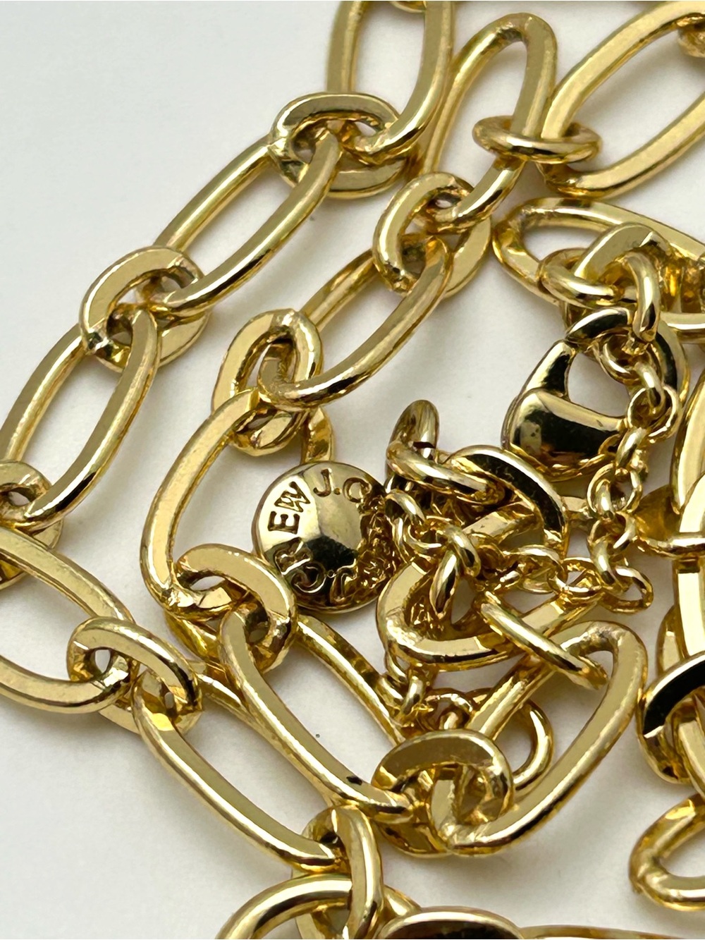J. Crew Pearl and Gold Disc Pendant on Gold Link Necklace - Picture 3 of 3